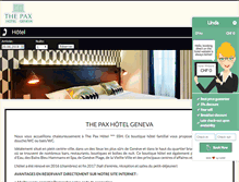 Tablet Screenshot of hotel-pax-geneva.ch